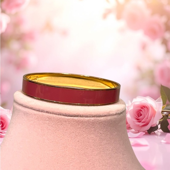 Kate Spade Tickled Pink Enamel Bangle Bracelet - Picture 3 of 4